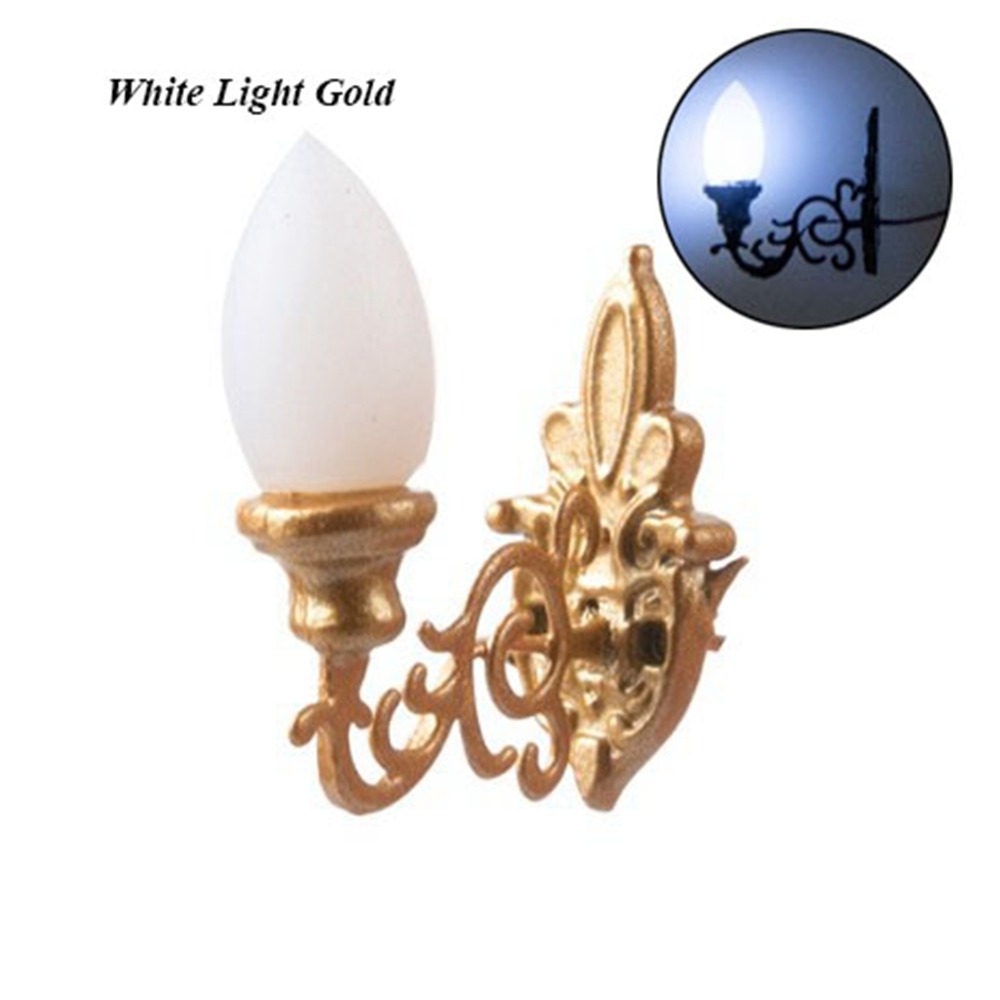 Lighting Metal Wall Decor - Neue 1,7*2 cm Puppenhaus Wand Lampe