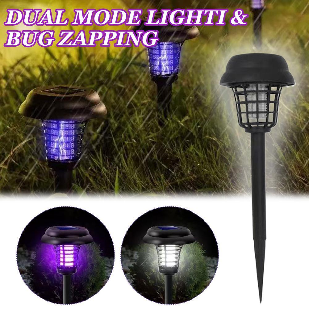 Lighting Bug Decor - Solar-Insektenvernichter-Licht für Außenbereich 2-in-1 Mückenkiller &
