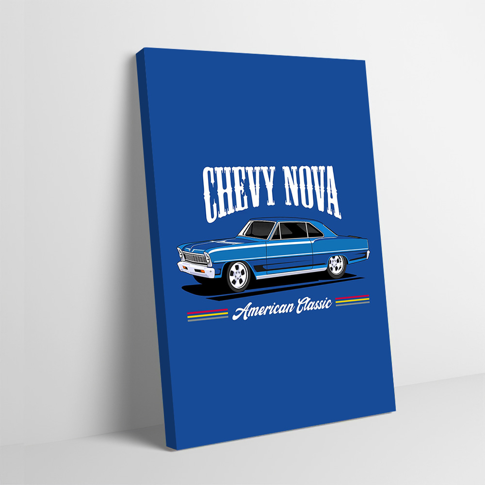 Nova Decor & Lighting Juletrelys - Chevy Nova Classic Cars Druck Poster