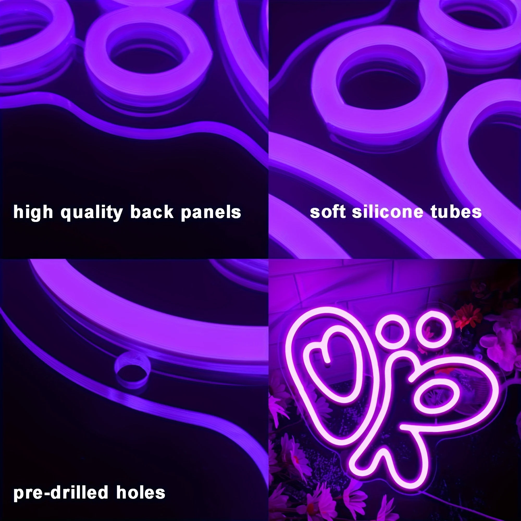 Ok Lighting Decor - OK Neon-Schilder USB-betriebene LED-Neonlichter Wanddekoration für
