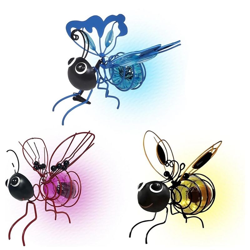 Lighting Bug Decor - [NEU!A93G】 Solarbetriebene Bienen-Simulationslichter, hängende LED-Bienen-Gartendekorationslaterne für