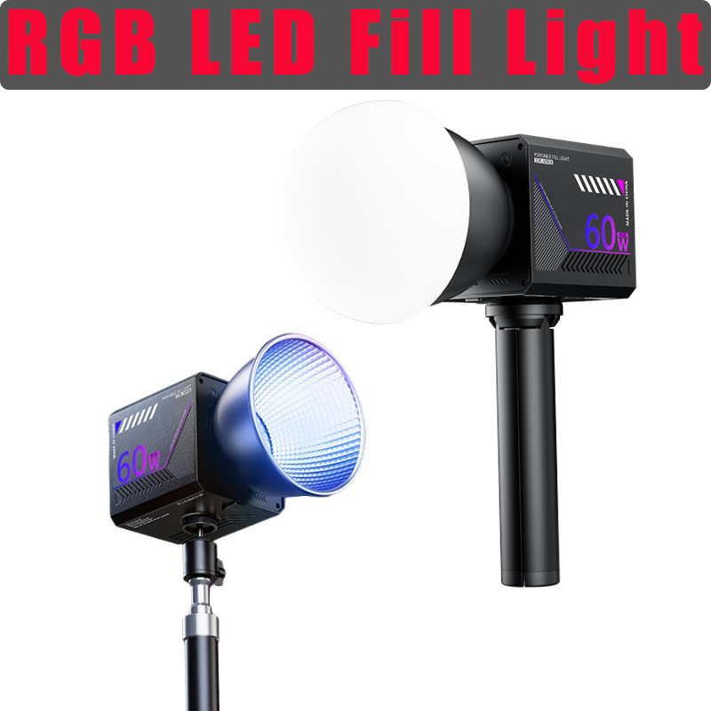 Lighting Gallery - 60W RGB Videoleuchte Tragbares LED-Fotostudio-Licht mit