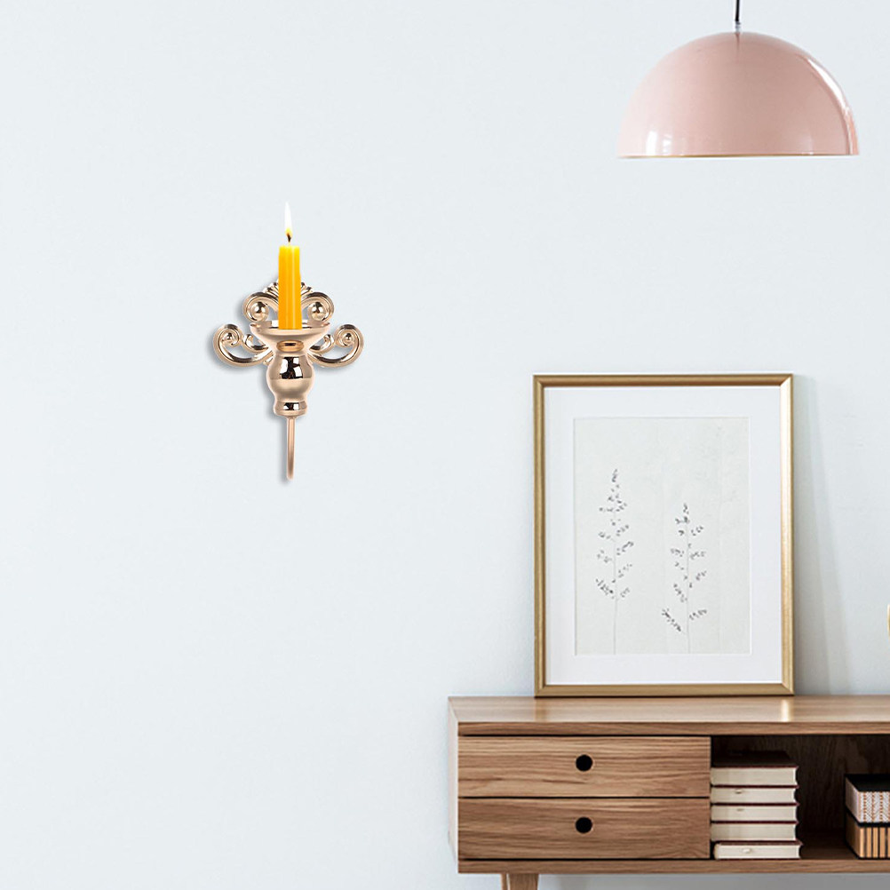 Lighting Metal Wall Decor - 2 Stück Metall-Wandhalter im Vintage-Europäischen Stil,