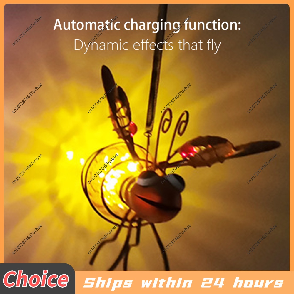 Lighting Bug Decor - Solarbetriebene Insektenlampe Hängende Fluginsektenlampe Outdoor-Garten-Insektenlicht Dekoration