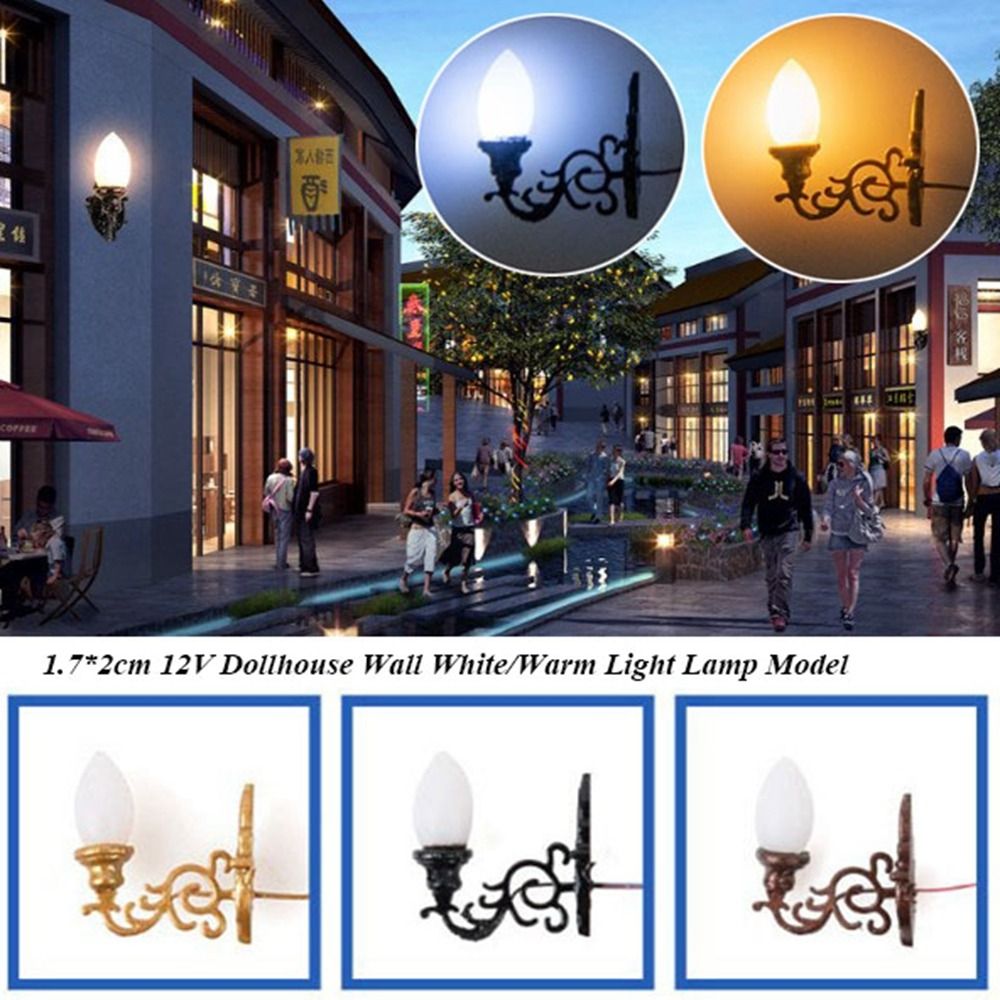 Neue 1,7*2 cm Puppenhaus Wand  – Lighting Metal Wall Decor Bewertung und Preis