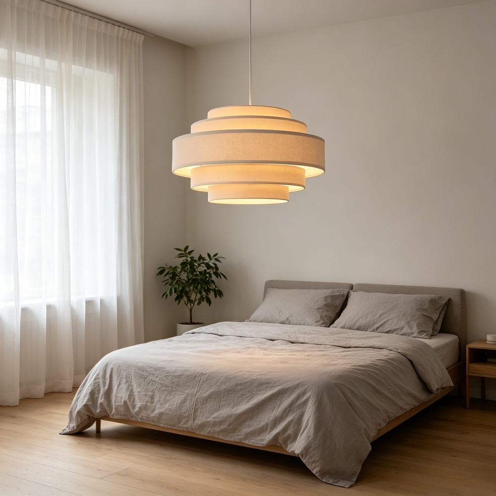 Nordische Stoff-Pendelleuchte  – Room Lighting Bedroom Decor Bewertung und Preis