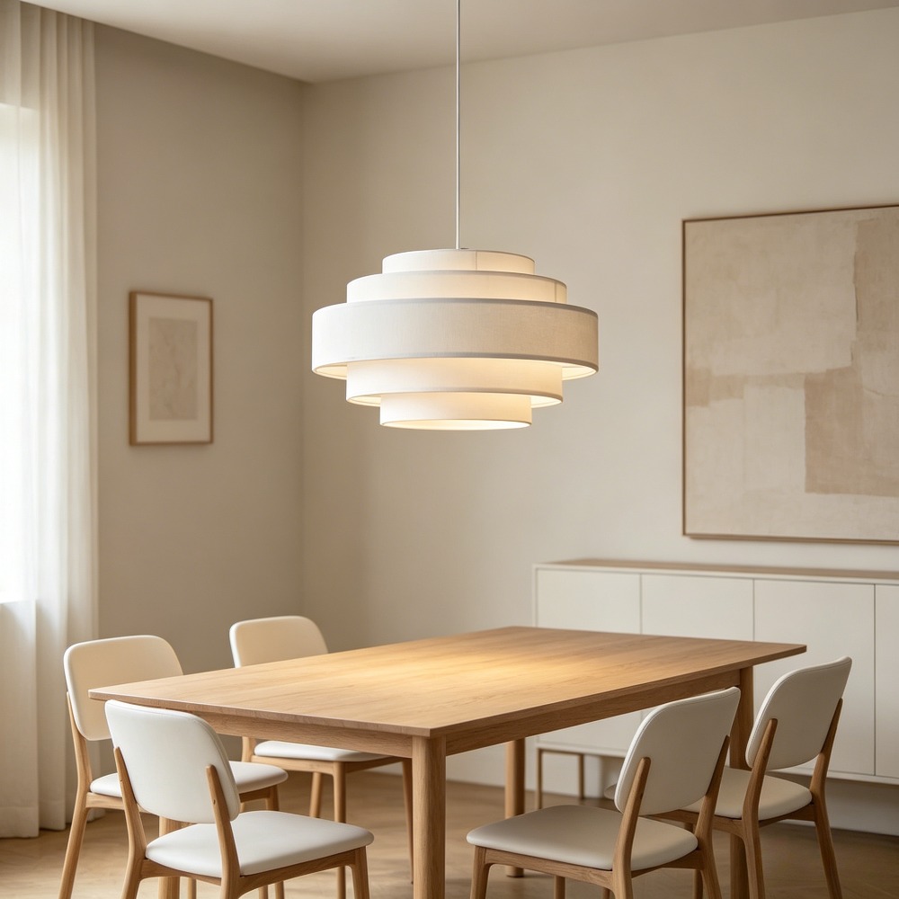 Nordische Stoff-Pendelleuchte  – Room Lighting Bedroom Decor Bewertung und Preis