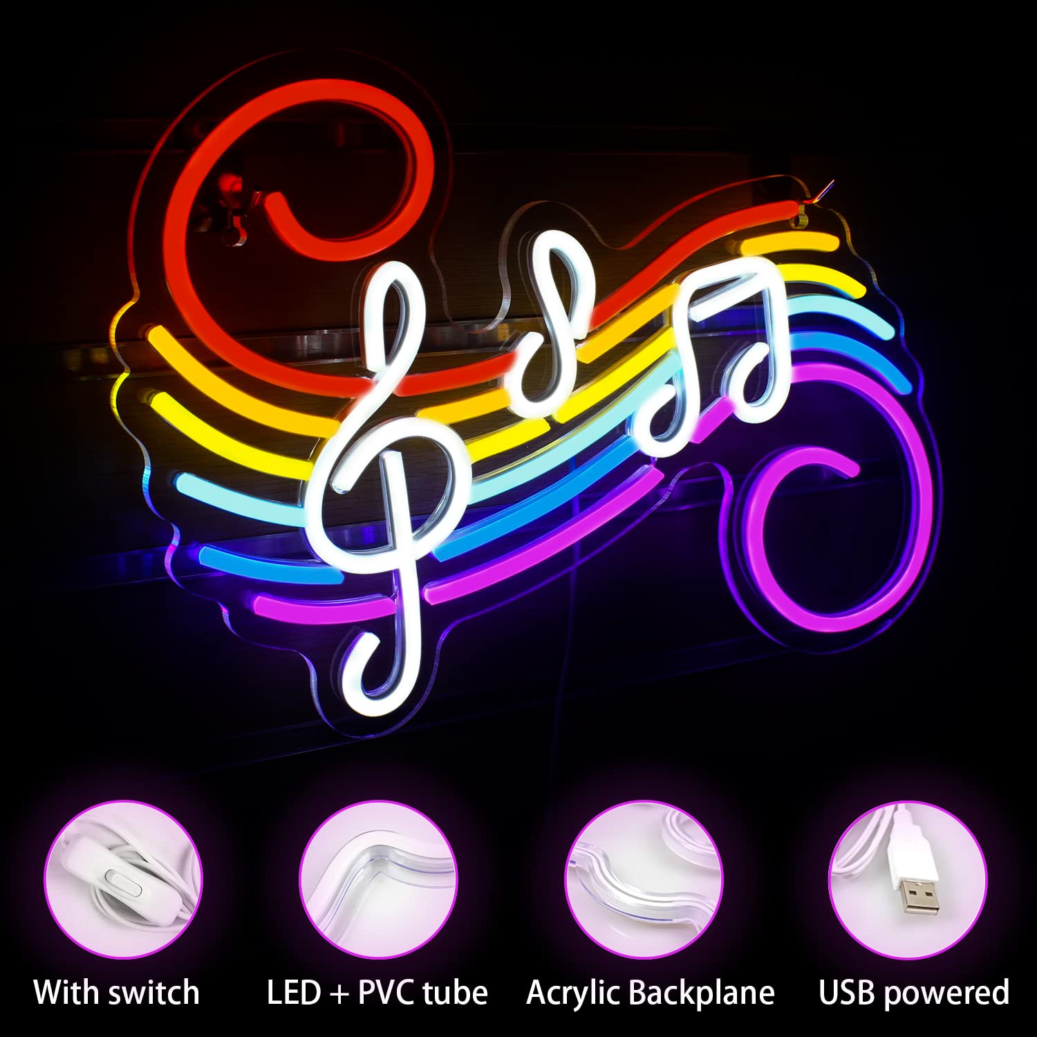 Musiknoten Neonschild Anpassba – Wedding Lighting And Decor Bewertung und Preis
