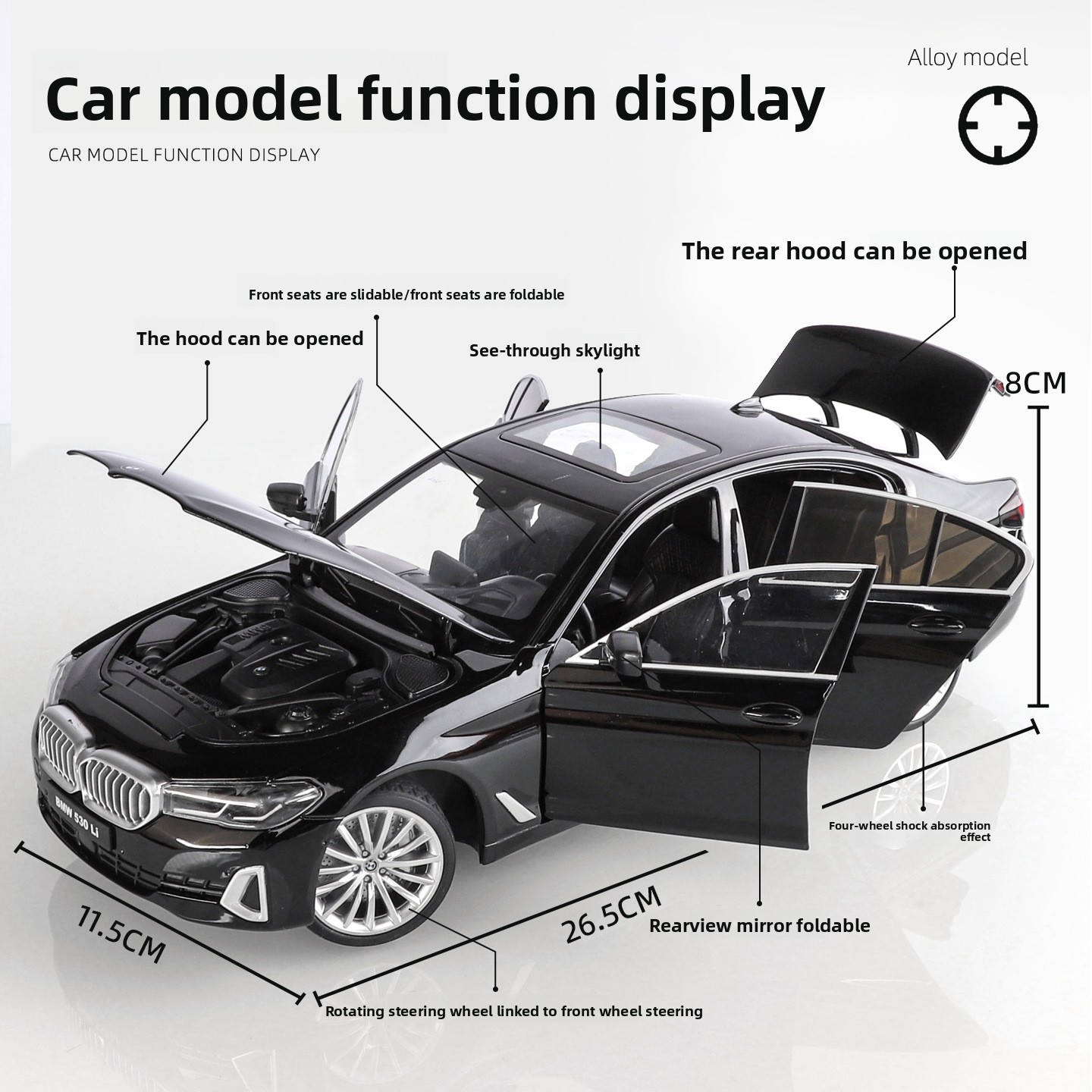 OK 1:18 BMW 530li Legierungsau – Ok Lighting Decor Bewertung und Preis
