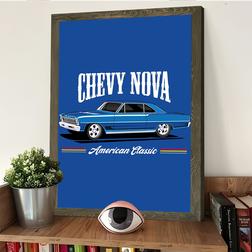 Chevy Nova Classic Cars Druck  – Nova Decor & Lighting Juletrelys Bewertung und Preis