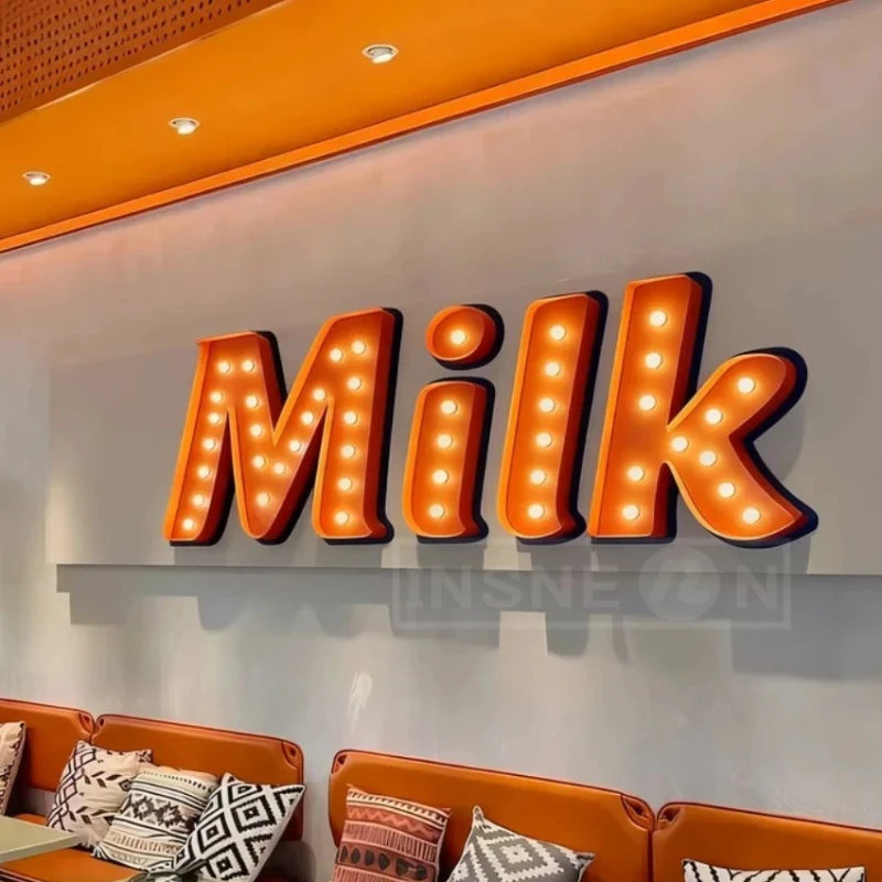 Individuelle Glühbirnen-Buchst – Lighting Metal Wall Decor Bewertung und Preis