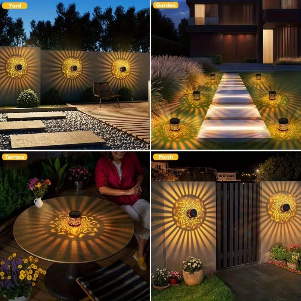 Sonnenblumen-Mandala Solar-Wan – Lighting Metal Wall Decor Bewertung und Preis