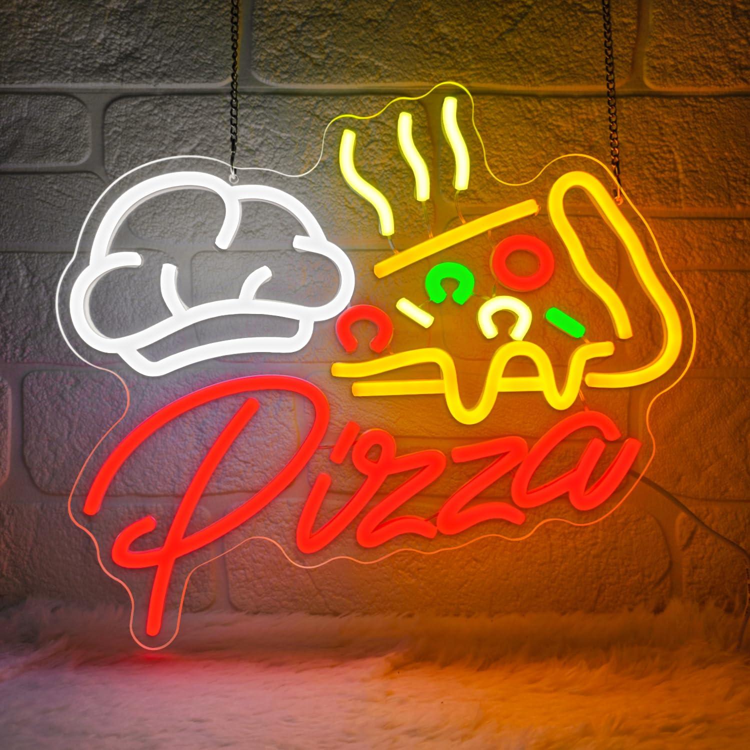 Pizza Neonschild Farbenfrohe P – Kitchen Decor Lighting Bewertung und Preis