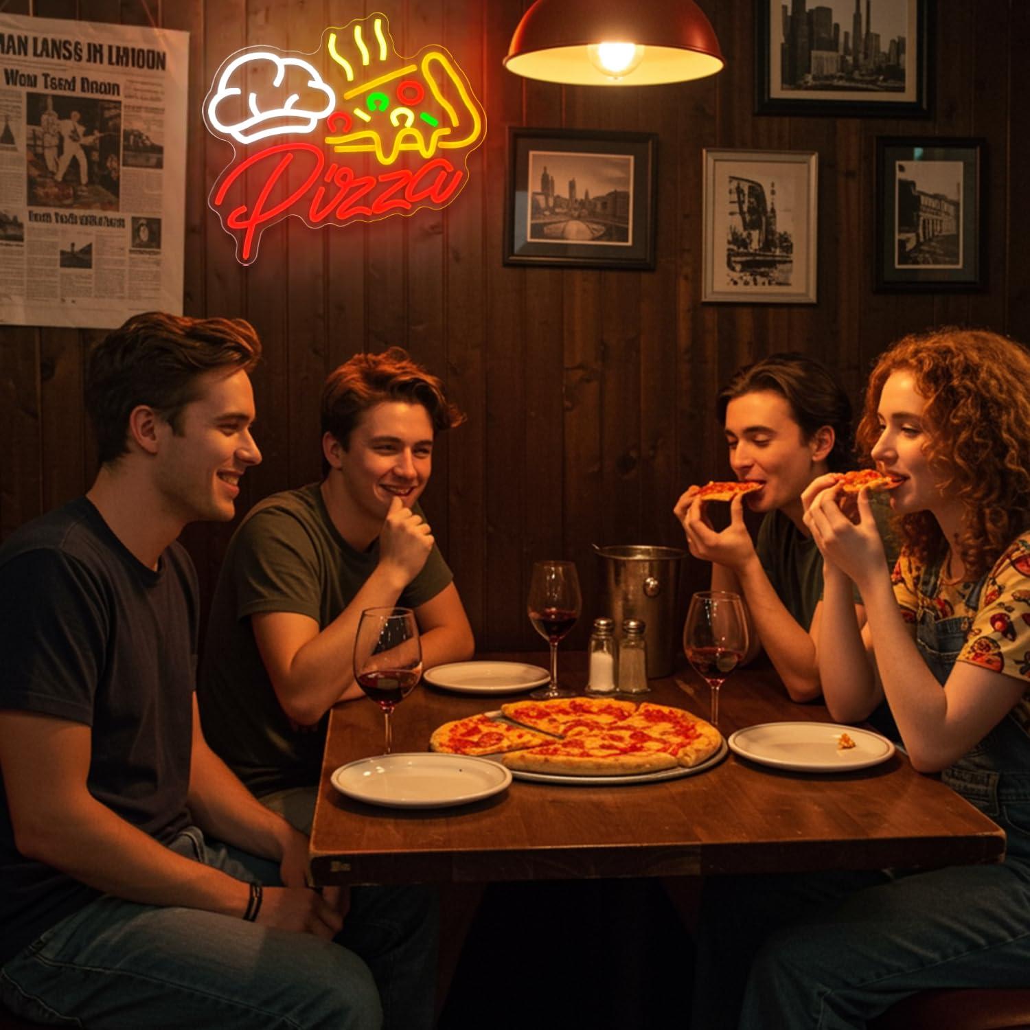 Pizza Neonschild Farbenfrohe P – Kitchen Decor Lighting Bewertung und Preis